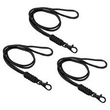 Lanyard neck, 3 pcs long strap lanyard badge, black