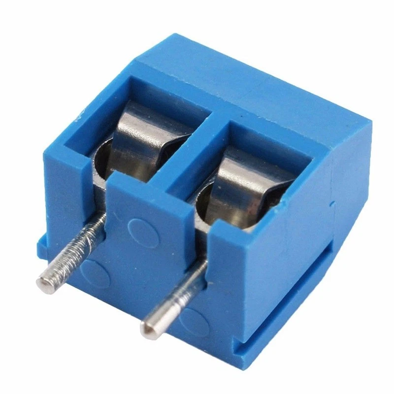40pcs Blue 2Pin Screw 300V Terminal Block Connector 5.08mm Pitch Panel PCB Mount - Image 4 of 4