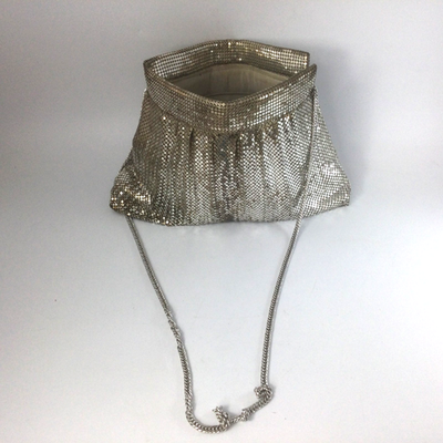 #ad Vintage Whiting amp; Davis Silver Mesh Chainmill Evening Cluch Purse Art Deco 10x7 $29.00