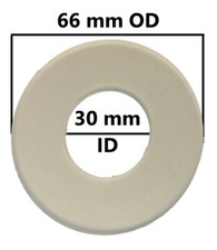Toilet Flush Valve Silicone Seals, 2  5/8 in. 66 mm OD x 1  3/16 30 mm ID