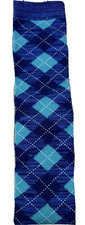 Knee Highs Socks Women  s Size 9-11  in Navy  Teal Argyle Pattern
