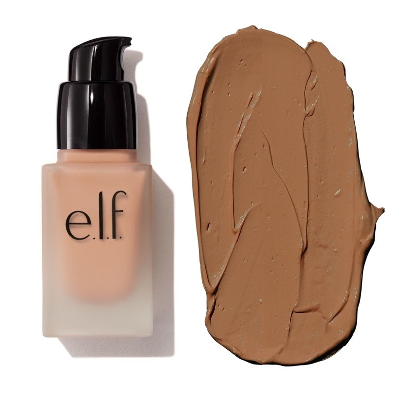 BASE IMPECABLE E.L.F ELF BRONCEADO BUFF MEDIO OSCURO COBERTURA COMPLETA SPF15 MATE