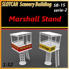 Slotcar Scenery Building 2X Marshall Stand Serie-2 Scalextric, Carrera