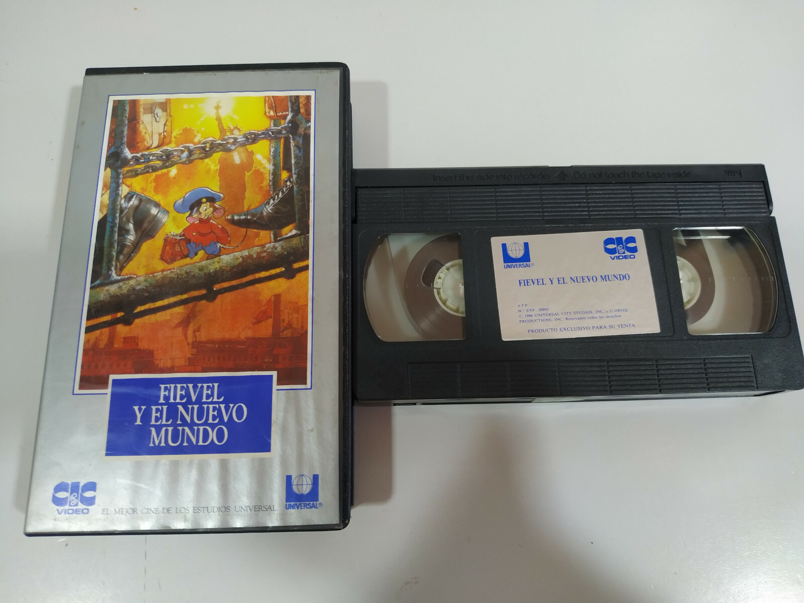 Fievel Y El Nuevo Mundo Animacion - VHS Cinta Tape Español - 3T