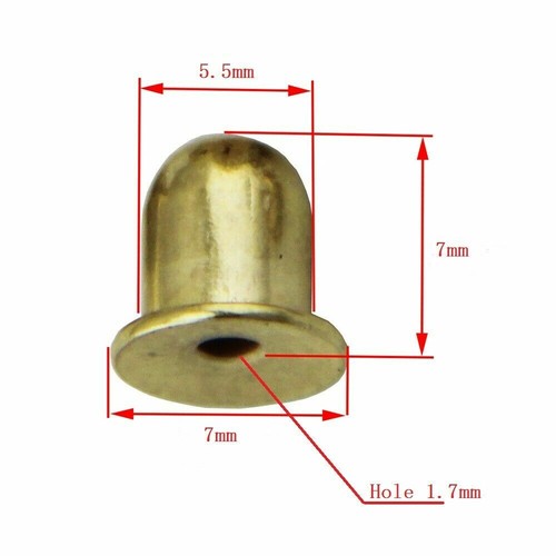 10 PCS 5.5x7mm Brass Push Button Spring 18-30mm Round Tube Pin Spring Clips - Picture 2 of 5