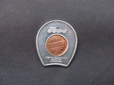 Centennial Bank Of The West Encased Coin - 2001 D Lincoln Cent - Stagecoach Coin