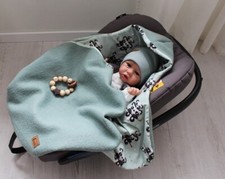 Baby Einschlagdecke Maxi Cosi aus 100% Wollwa...