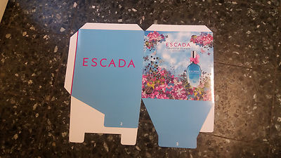 Werbung Escada Turguoise Summer Werbewürfel  Deko 3 Stück