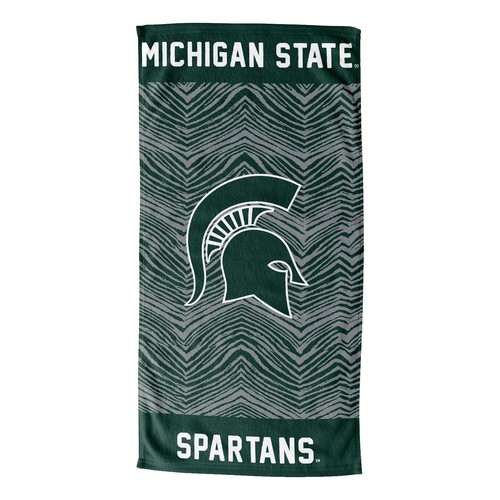Chicka-D NCAA Michigan State Spartans Women's Corded Crew Pullover Sweatshirt - Natural, Large