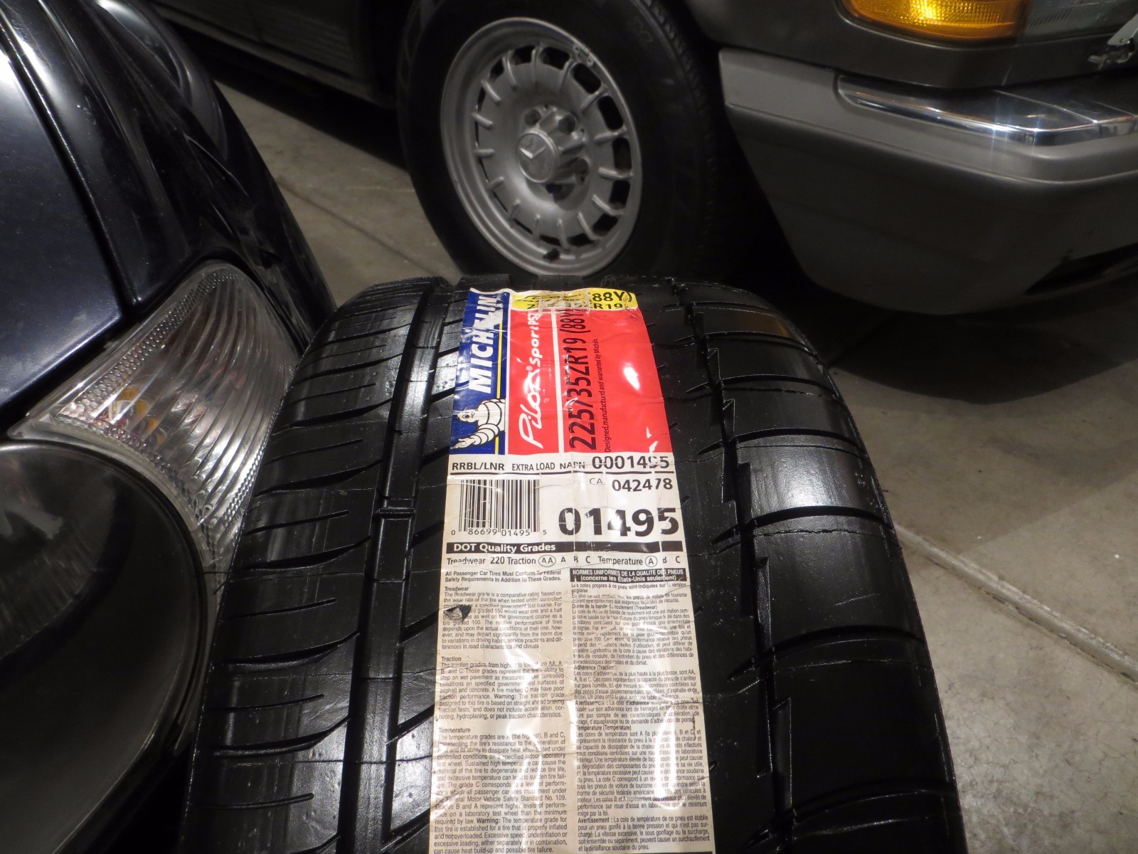 RARE NEW 1 ONE MICHELIN PILOT SPORT PS2 225/35ZR19 88Y XL K1 FERRARI 01495 1072