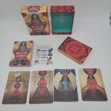 The Medicine Woman Oracle Cards Deck with Guidebook Gold Edges Rockpool
