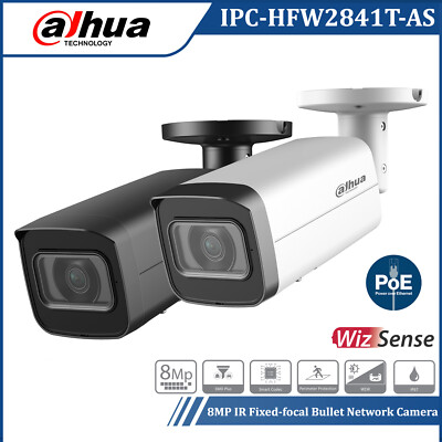 Dahua IPC-HFW2841T-AS 4K 8MP Starlight Eingebautes Mikrofon SMD+ PoE IP Kamera