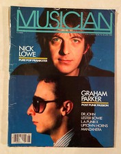 MUSICIAN magazine June 1982 NICK LOWE Graham Parker Dr. John Lester Bowie "X"