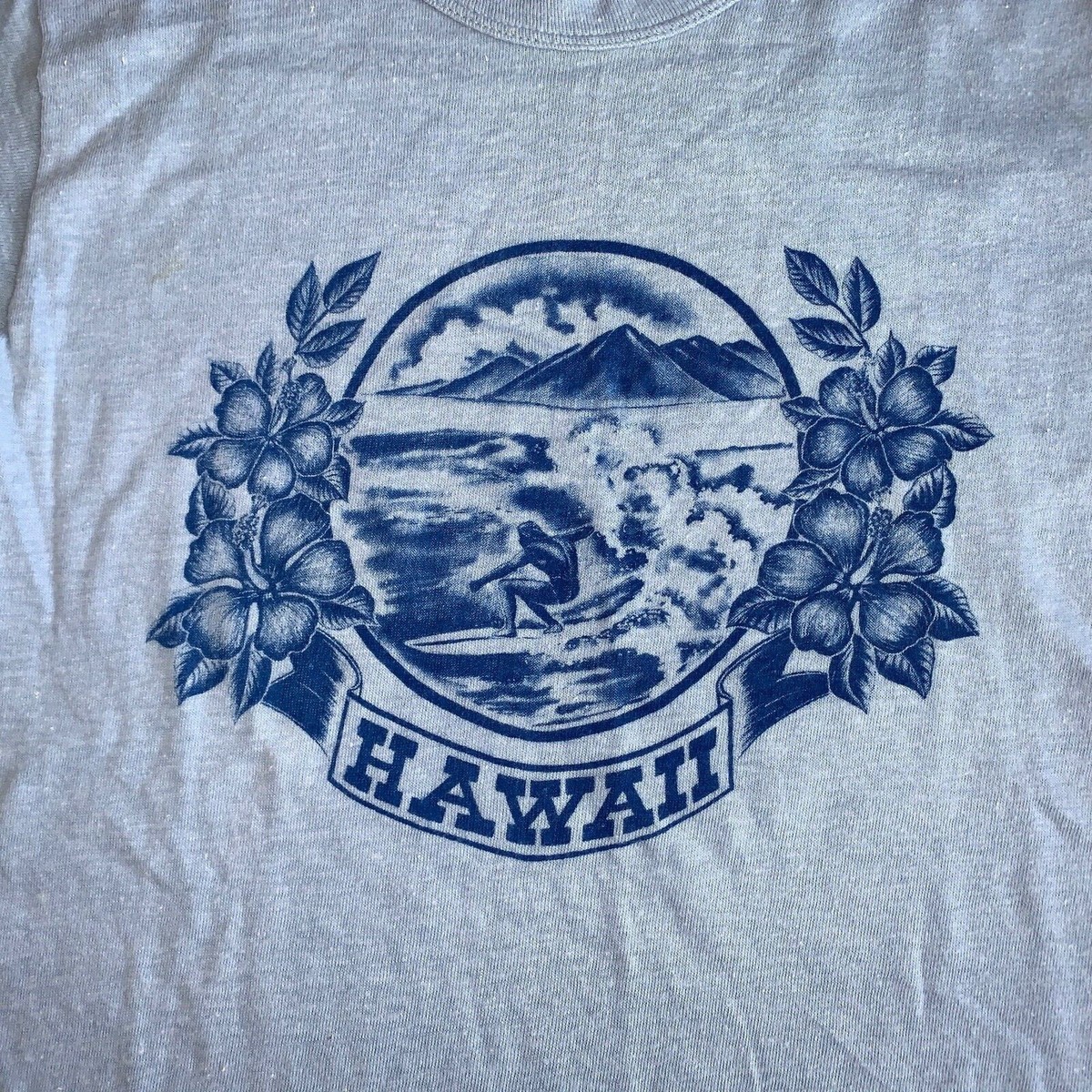 VINTAGE 70s HAWAII SOUVENIR VACATION T-SHIRT MEN SZ XS / KID