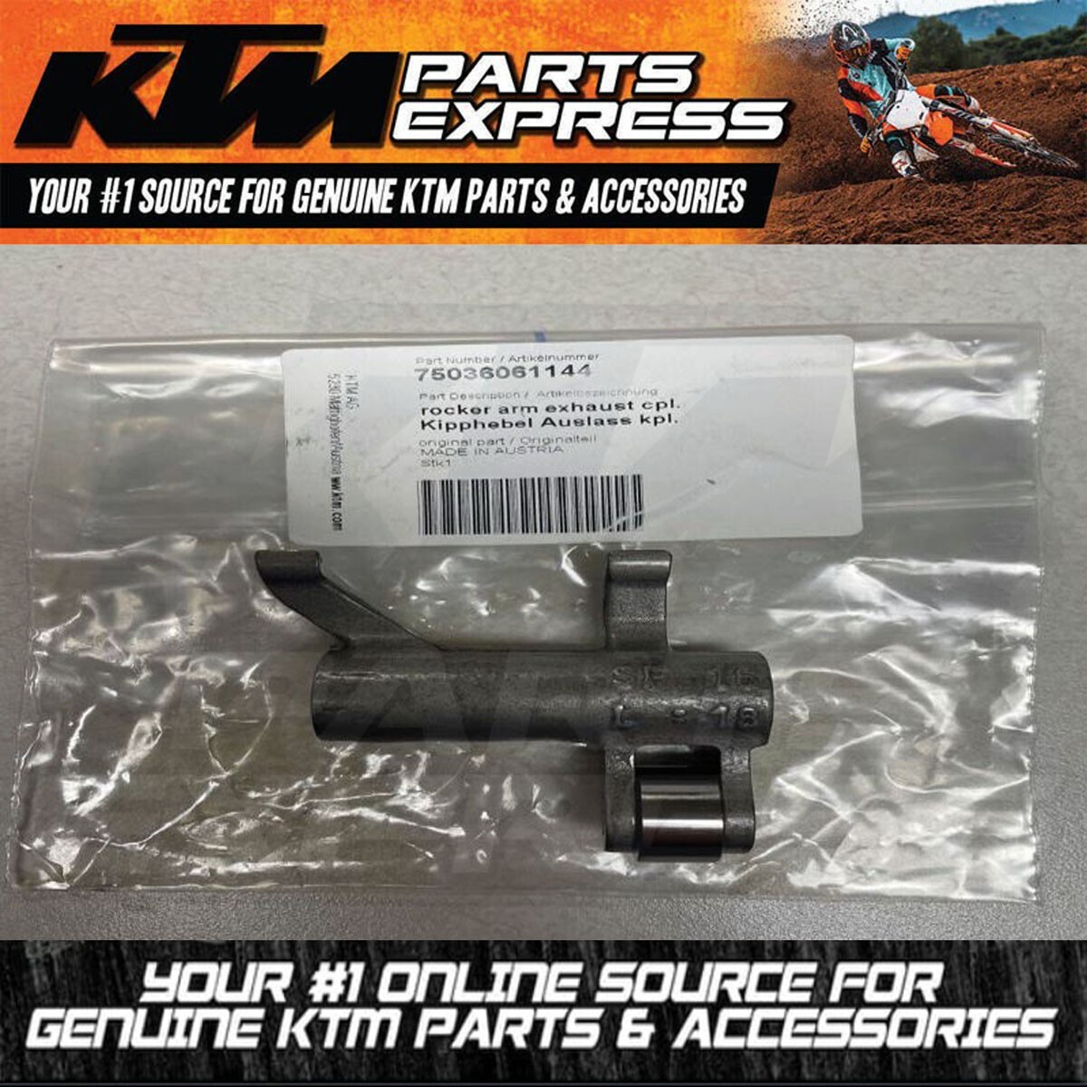NEW OEM KTM HUSQVARNA ROCKER ARM EXHAUST COMPL. 690 ENDURO R