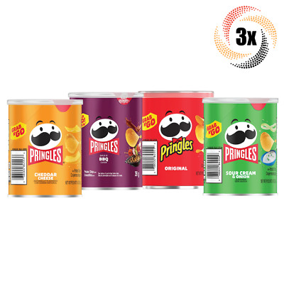 3x Cans Pringles Grab N' Go Variety Potato Crisps Chips 1.4oz ( Mix & Match! )