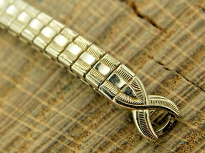 Speidel USA Vintage Watch Band C-Ring Expansion White Gold Filled NOS Unused
