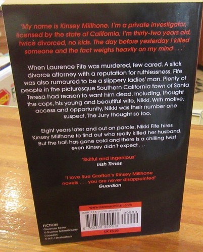 A is for Alibi ~ Sue GAFTON. Kinsey Millhone Series Pan 2007 sc NEW! in MELB - Picture 4 of 11