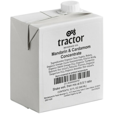 Tractor Beverage Co. Organic Mandarin & Cardamom Beverage 8.5:1 Concentrate 32oz