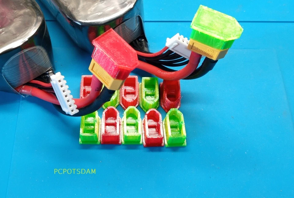 XT60 10x Lipo Schutzkappen Lipo Caps TPU 3D Druck FPV RC - Bild 2 von 4