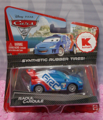 2010 PIXAR Cars 2 RAOUL CAROULE ✿red/white/blue✿Kmart Syntheic