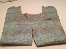 Vintage Gianni Versace Couture Rare Blue Python Pants Retail 9500 