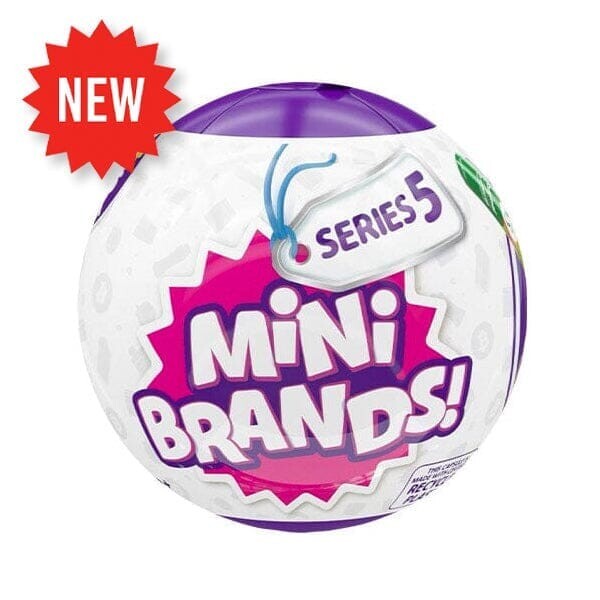 MINI BRANDS Zuru Five Surprise Series 5 , Mini Ball Toy Game, Collector Food Toy