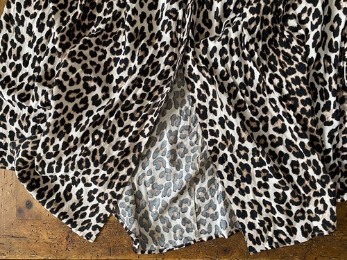 Maxi abito donna H&M stampa leopardata taglia L lungo maniche corte preferito blogger - Foto 6 di 10