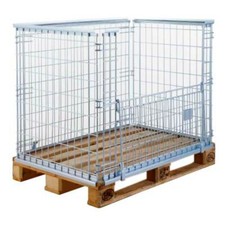 ROLL CONTAINER CESTE FILO METALLICO ruote senza ruote 122x82x96 cm est  1 unita