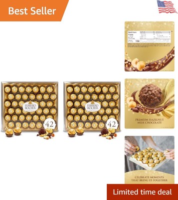 Decadent Milk Chocolate Hazelnut - Perfect for Special Occasions, 42 Count Pack