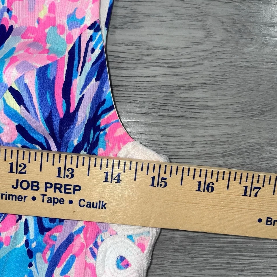 Lilly Pulitzer Mila Periwinkle Purple Fan Sea Lace Stretch Shift Dress Women’s 0 - Image 4 of 4