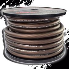 1/0 Gauge BLACK Power Ground Stranded Wire Car Audio Cable Sold By The Foot US
