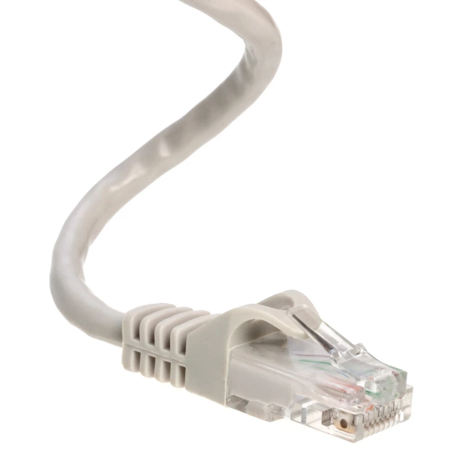 CAT6 Ethernet Patch Cord RJ-45 LAN Network Cord Gray 25FT- 200FT Multi-Pack LOT - Image 3 of 4