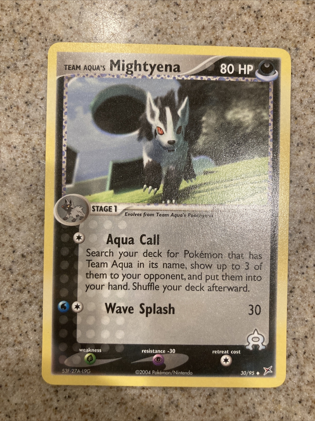 Pokemon EX Team Magma vs. Team Aqua Mightyena 30/95 in NM condition
