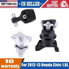 For 2012-2013 Honda Civic 1.8L Engine Motor & Auto Transmission Mount Set of 3