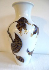 60er Heinrich Vase Echt Kobalt Vase 37 cm Goldauflage