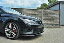 schwarze Cup Spoilerlippe Seat leon Cupra 5F Lippe Front Spoiler Diffusor Ansatz