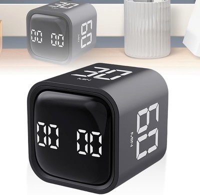 Digital Cube Timer Küchentimer Schwerkraftsensor Flip Timer Würfel Time Timer DE