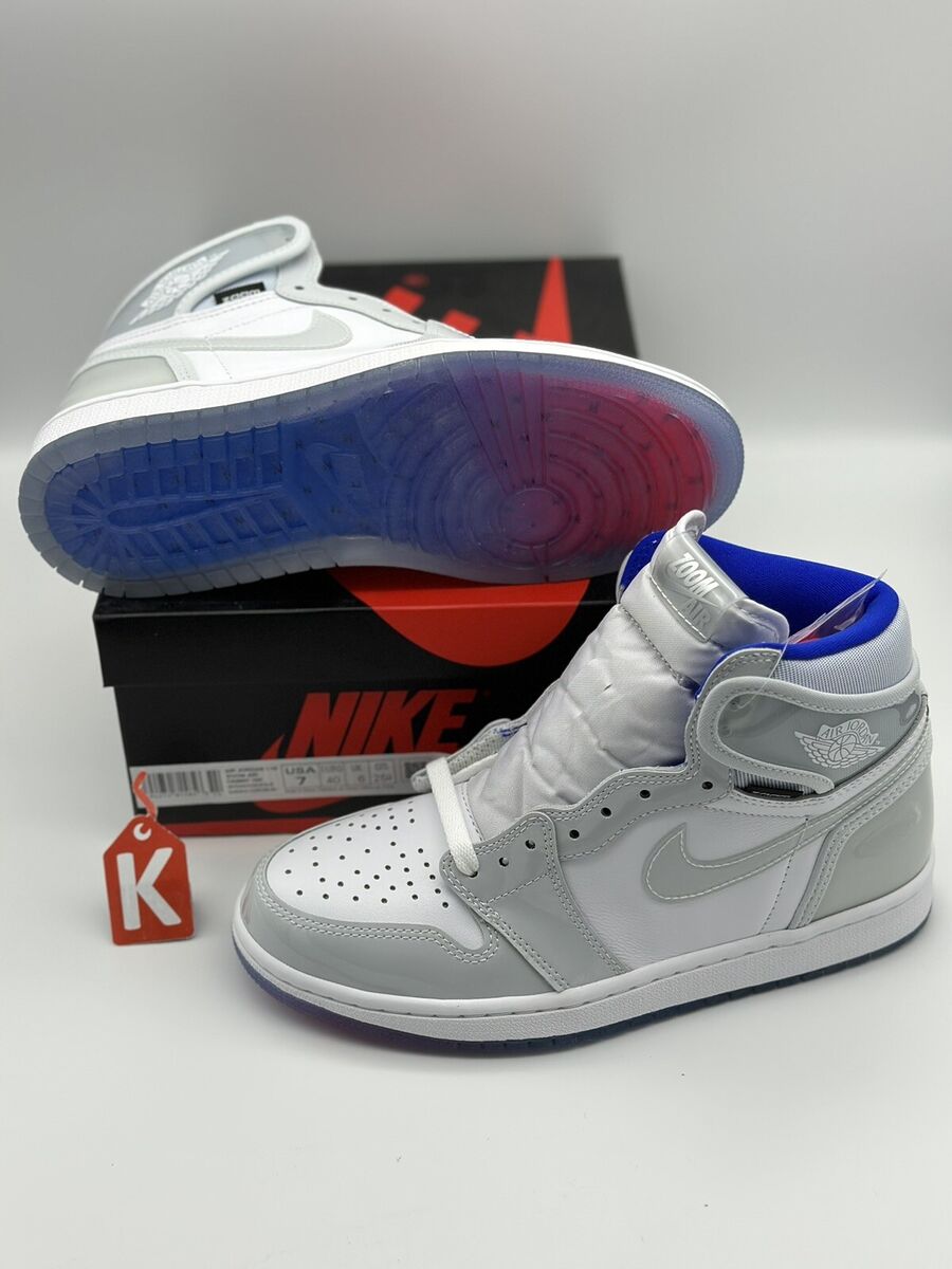 Nike Jordan 1 Retro High Zoom White Racer Blue 🔥 CK6637-104 Nike Jordan 1 Retro High Zoom White Racer Blue 🔥 CK6637-104