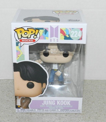 FUNKO POP BTS ROCKS JUNG KOOK #224 FIGURE NICE BOX DYNAMITE K-POP