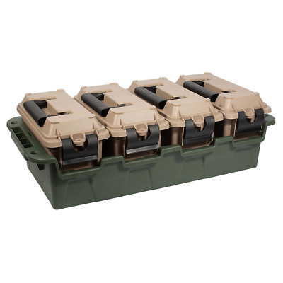 Greenmade Ammo Can Storage, Field Box, 4-Pack, Water Resistant, Lockable, NEW