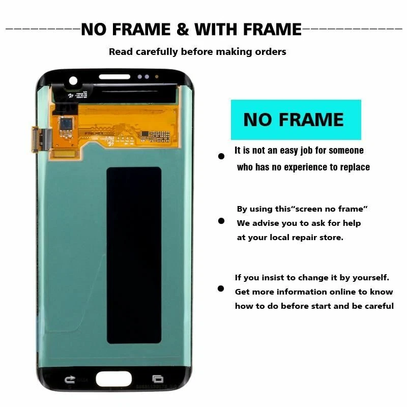 For Samsung Galaxy S7 Edge G935 OLED LCD Display Touch Screen Digitizer Assembly - Image 4 of 4