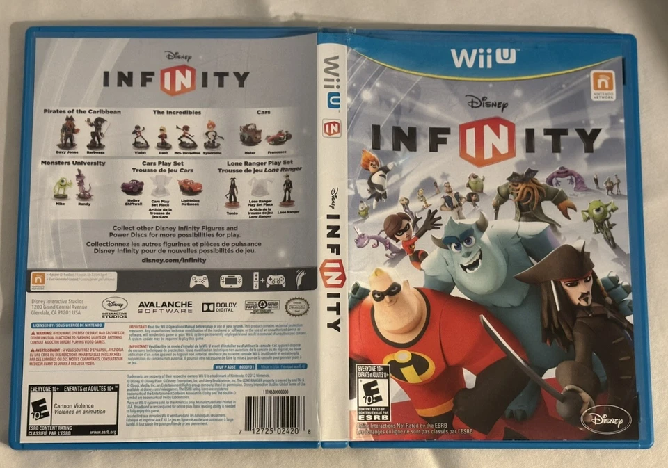 Disney Infinity (Nintendo Wii U, 2013) - CIB - Disc Polished - Image 4 of 4