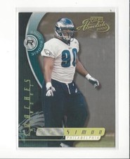 2000 Absolute Coaches Honors #154 Corey Simon RC Rookie Eagles /300 