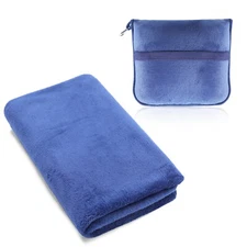 Ultra-Soft Travel Blanket - Warm, Lightweight, for Home Car Airplane and camping