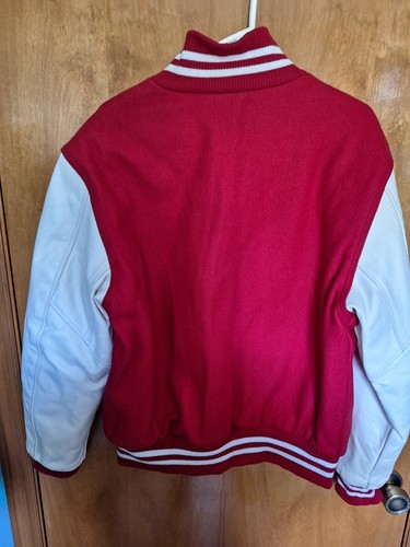 VTG NHRA 80s Rennoc Patched Varsity Letterman Jacket Made in USA Sz M - Picture 2 of 9