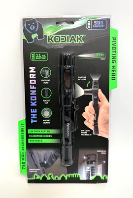 #ad Kodiak LitezAll 28431 Konform Rechargeable Flashlight w Pivoting Head *NEW* $26.99