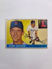 1955 Topps Norm Zauchin #176 - RC - RARE Hi # - Boston Red Sox