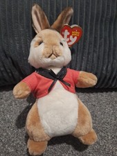 Ty Beanie Peter Rabbit Collection Flopsy the Brown Bunny Babies
