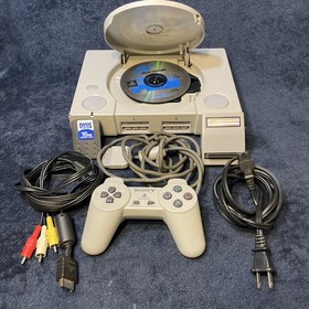 Sony PS 1 Original Console Bundle with Game Included - Tested & Working!!